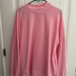 Oversized Pink Women's Sweatshirt